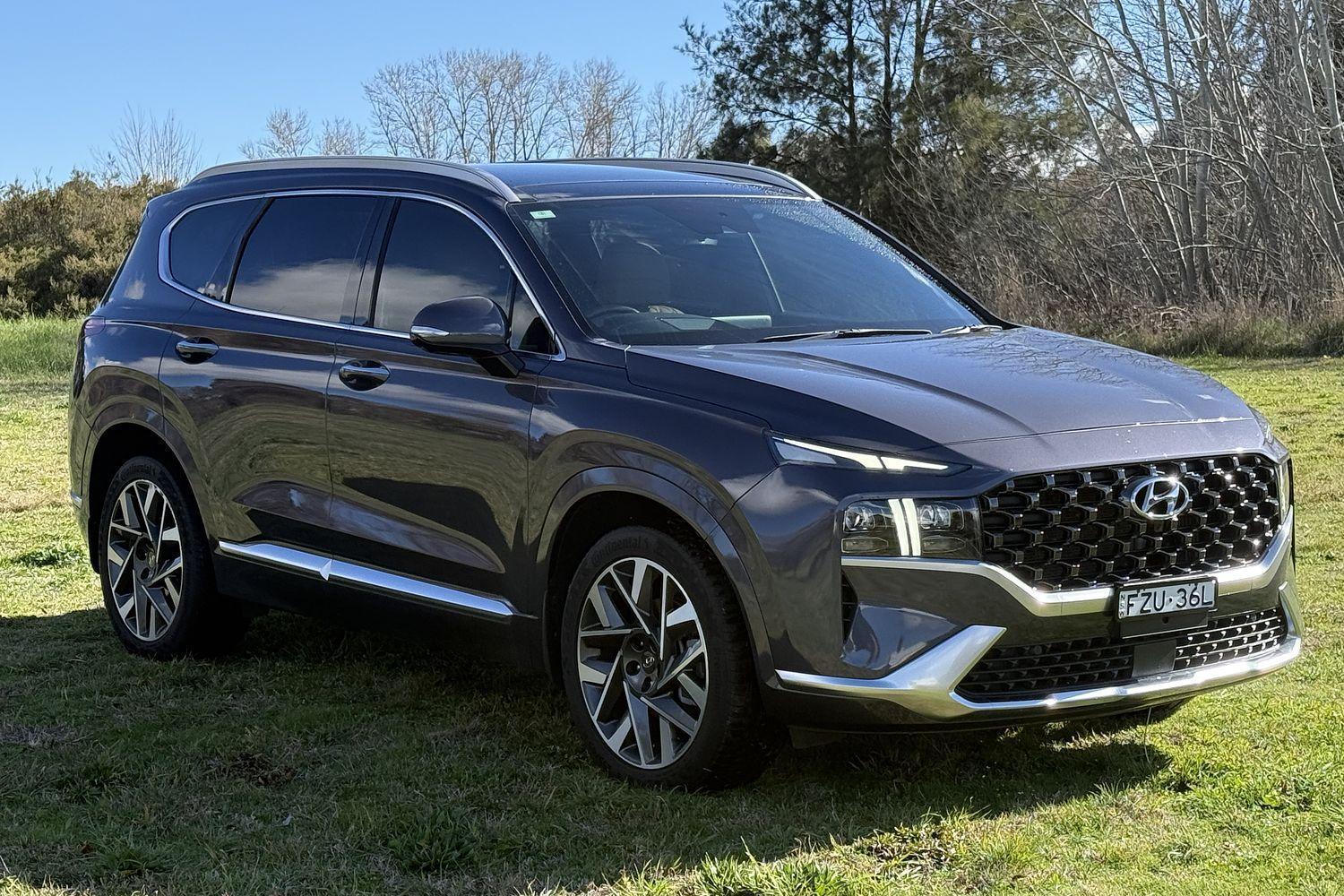 2021 Hyundai Santa Fe Highlander in Blue